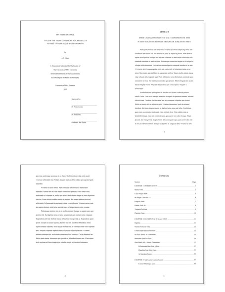APA style 7th edition thesis formatting for US university for mobile.